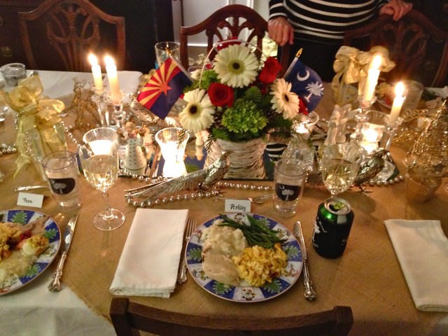 We had a little Christmas our first night in South Carolina with my favorite holiday foods!