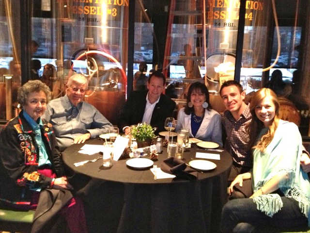 Rehearsal dinner with my parents & grandparents!