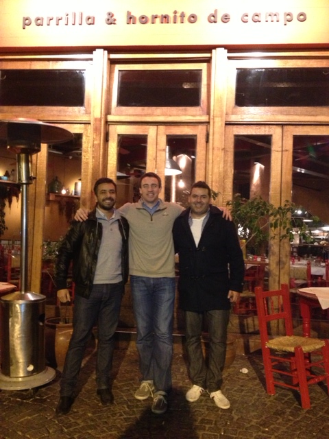 Michael with his hermanos argentinos, Pepe and Claudio