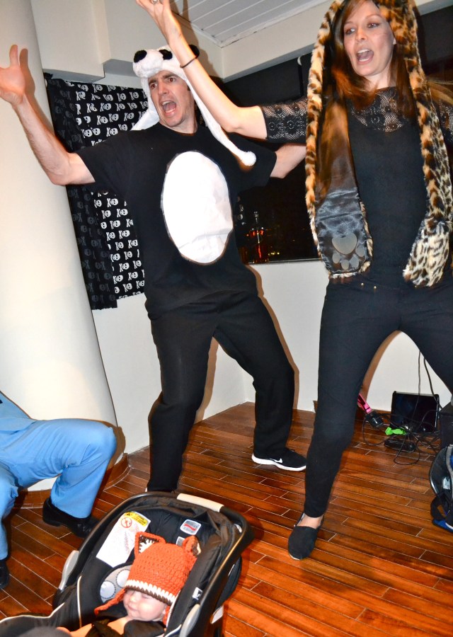 Michael and I were not messing around. And Culhane was so excited he fell asleep!