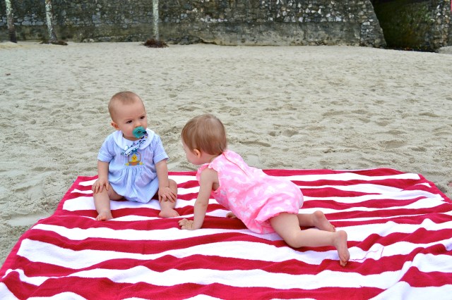 The babies were great during the service.