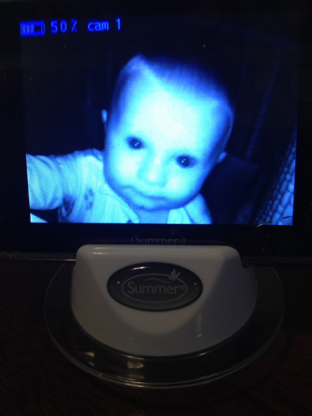 Colt loves giving us a show on the monitor.