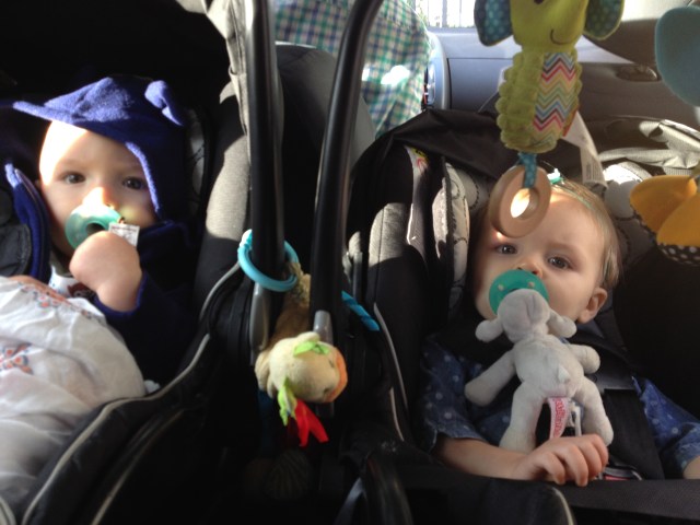 Colt & Mailey all tuckered out after shooting an episode of House Hunters International! We were in the "6 months later" part for some friends! 