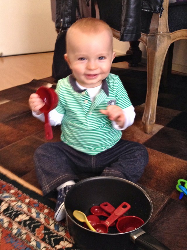 What could be better than a pot and measuring spoons?