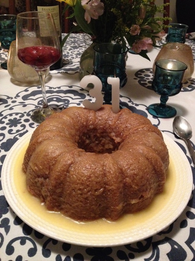 I made the birthday cake!