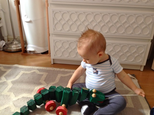 Loves his alligator.