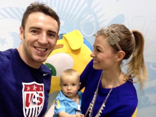 Family selfie - picking up our World Cup tickets!