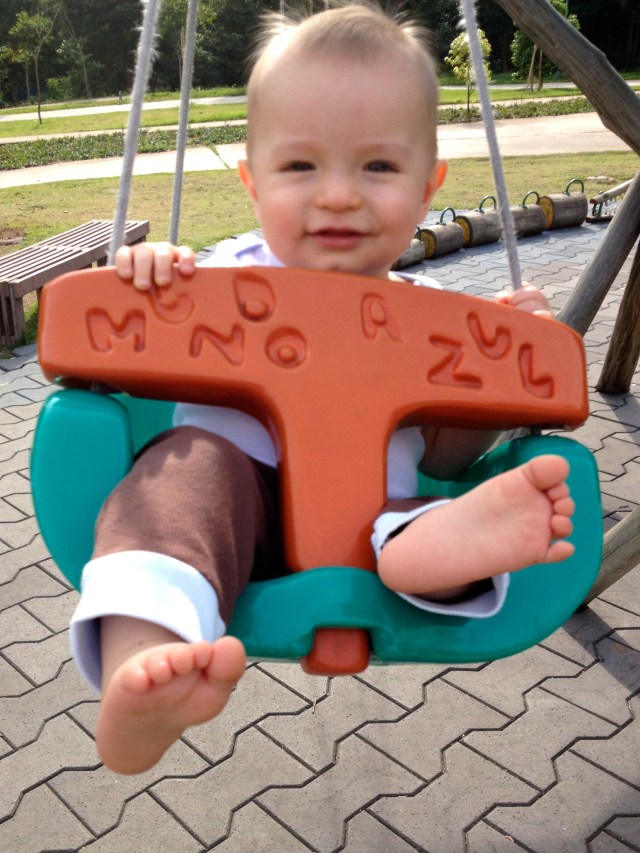 Feeling the wind in his hair.