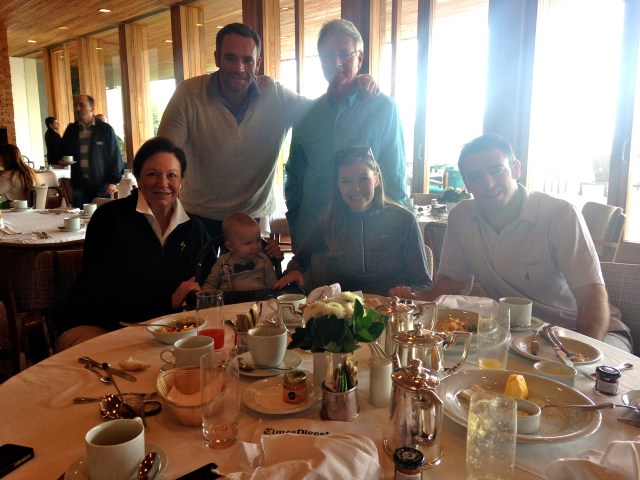 Morning breakfast spread.