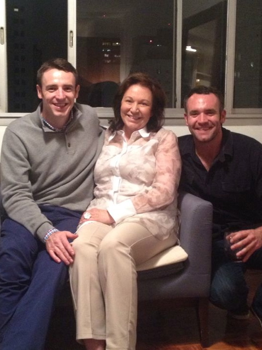 Sharon with her boys.