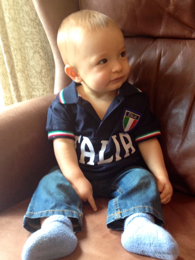 The cutest Italy fan!