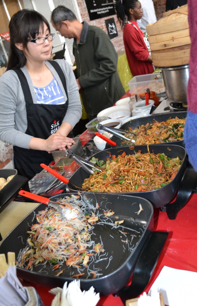 Noodles and dim sum.