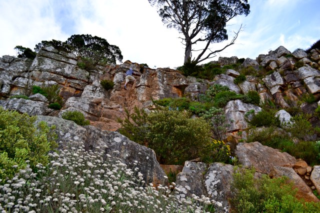 Michael on the chains.