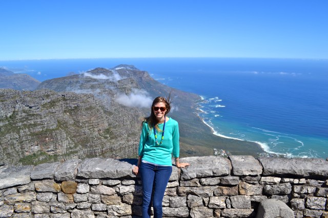 Wearing my fun new necklace that I had purchased at the market the day prior.