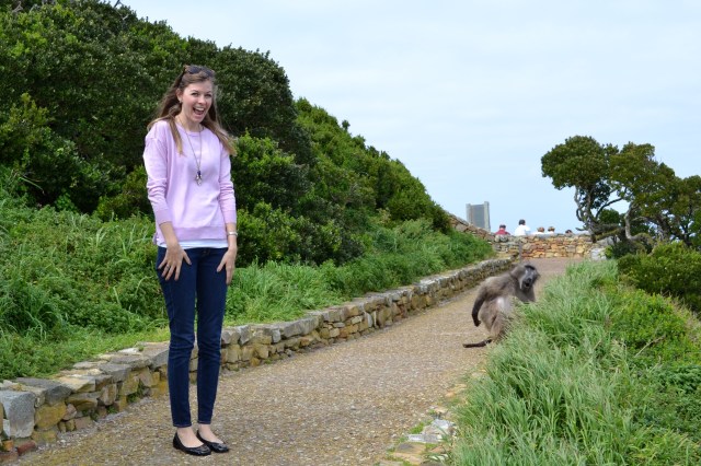 I was VERY excited to see the baboon.