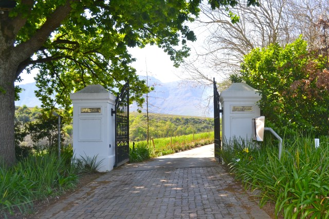 Entering the Rust en Vrede estate.