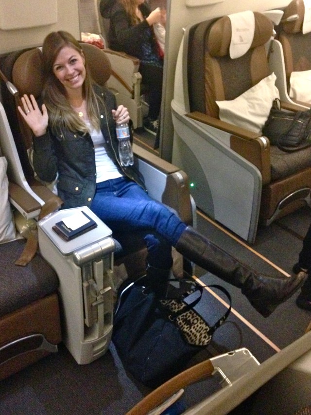 Yay for leg room and lay-flat beds!