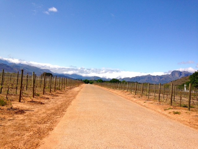 Driving onto La Motte.