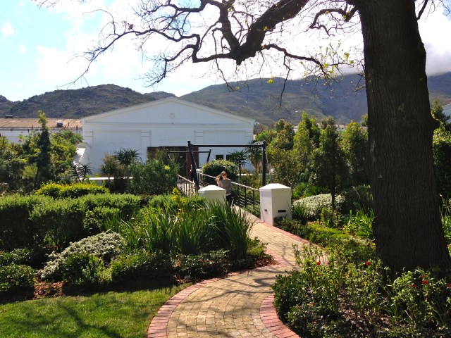 In front of the tasting room.