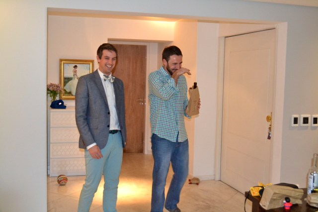 Michael and Hayden doing one of the reveals.