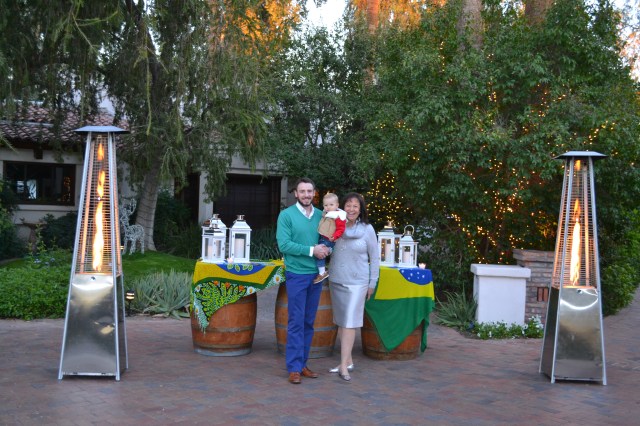 Michael, Colt and Sharon at the Brazil bar.