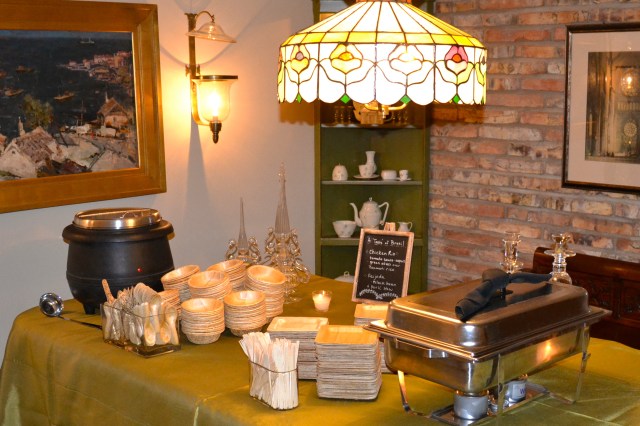 Moving inside to the dining room where the main course was set up.