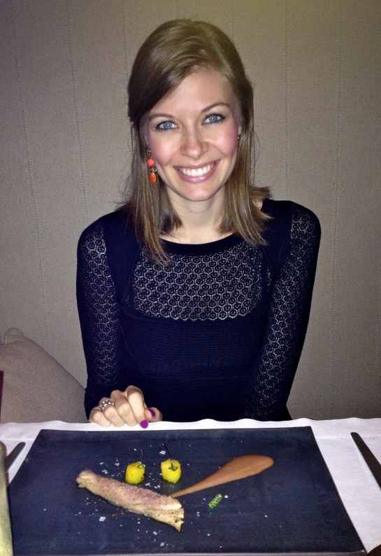 One of the fish courses. 