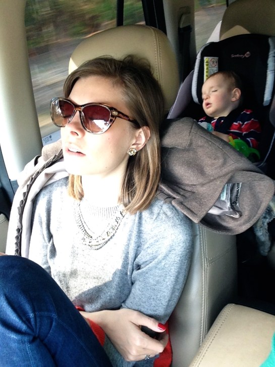 Michael snapped this little gem of Colt and I passed out in the car on the drive to Charleston.