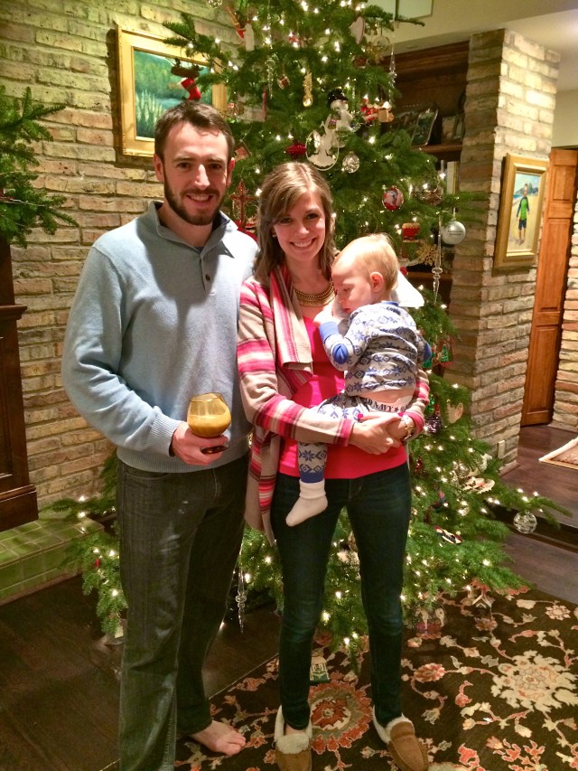 Family pic with a sick, snuggly Colt.