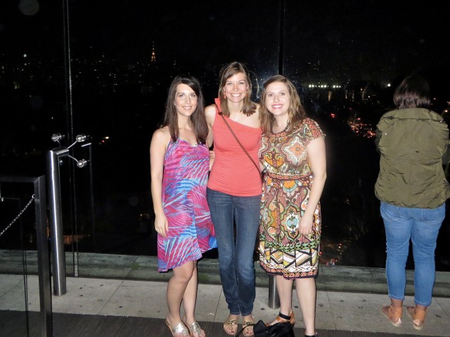 Drinks on the rooftop.