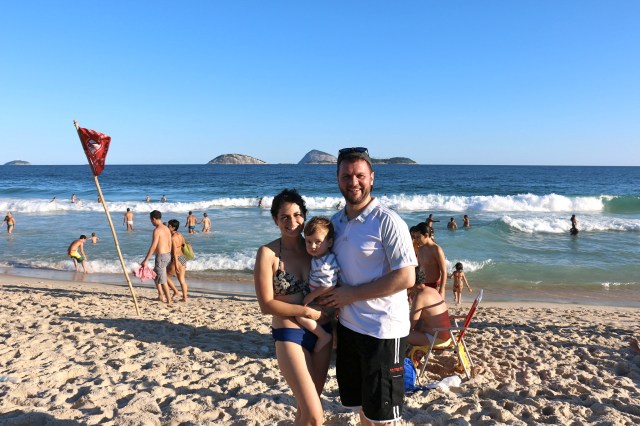 Paula, James & little Gabriel Cannon.