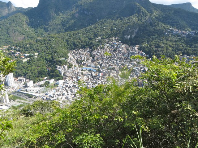 View of the favela below.
