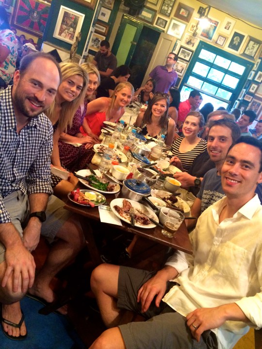 Table! Trent, Colby, Holly, Brittany, me, Emily, Kern, Hayden and Pete!