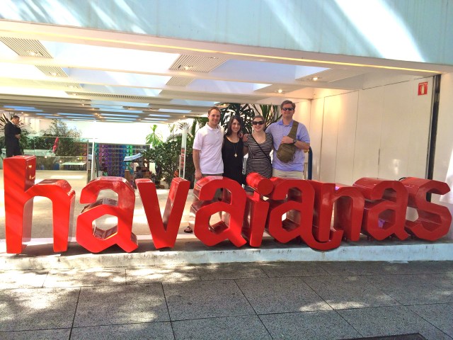 Doing some shopping at Havaianas.