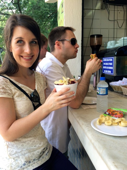 Meredith totally on the açai train.