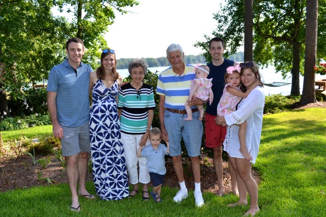 My grandparents with their grandkids and GREATgrandkids.
