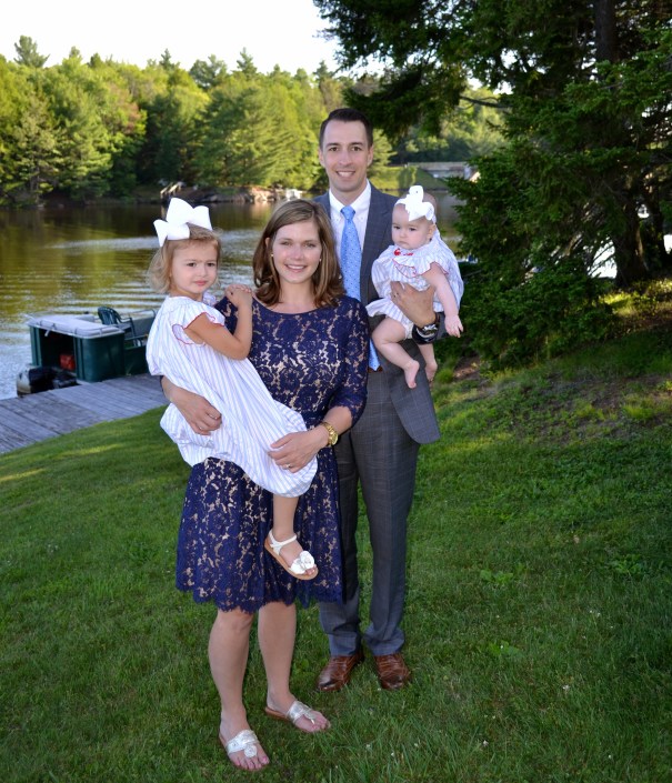My brother and his beautiful family: Augusta Clare, Suzanne, Brad and May.
