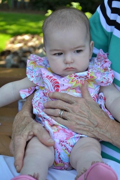 Nan holding sweet baby May.