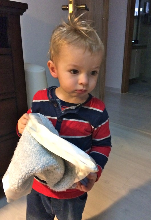 Bed-head (and face)!