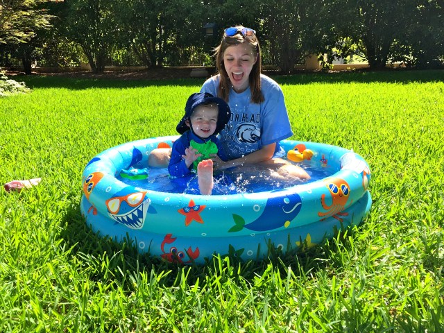 Swimming pool in the yard!