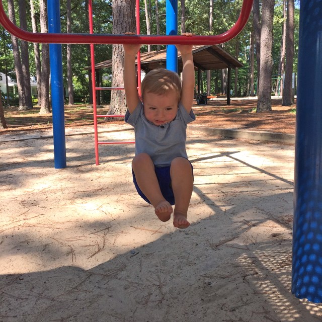Hanging around the park.