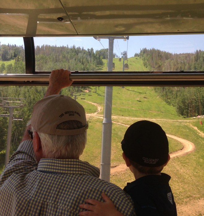 Colt LOVED riding the gondolas.