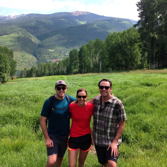 Michael, Lise and Joe on their hike.