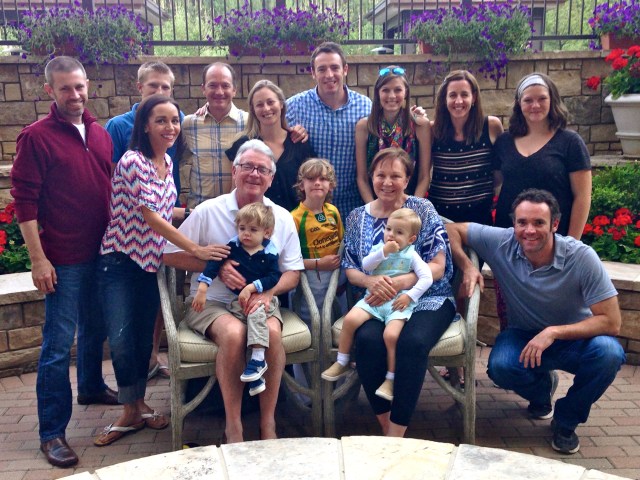 The whole family - just missing Meg Kopp.