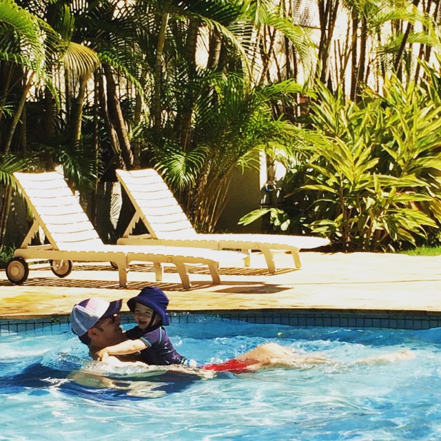 Colt loves swimming!