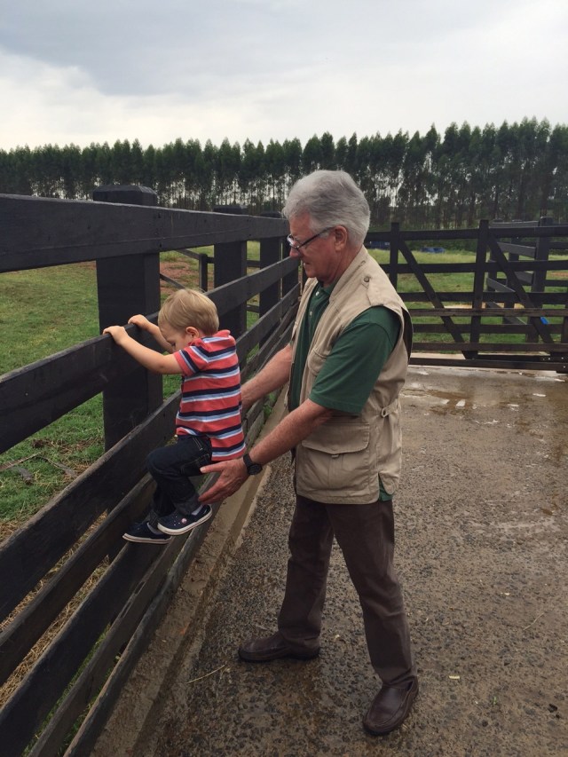 Colt & Papa at the petting zoo.