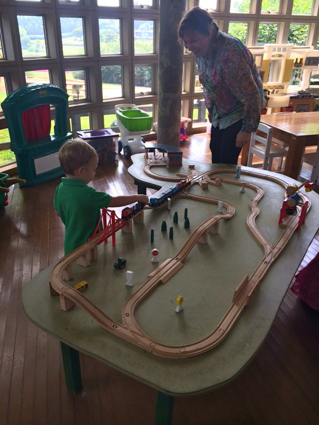 Trains with Nana.